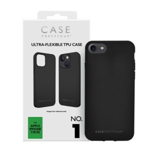 Case 44 Silikon Backcover für iPhone SE (2020) / 8 / 7 Schwarz (CFFCA0272)