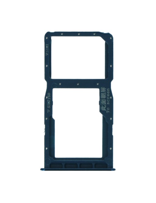 Dual SIM Schlitten für Huawei P30 Lite / Nova 4E Blau
