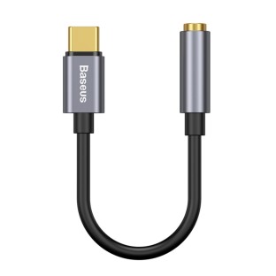 Baseus USB-C plug to 3.5mm socket adapter grey