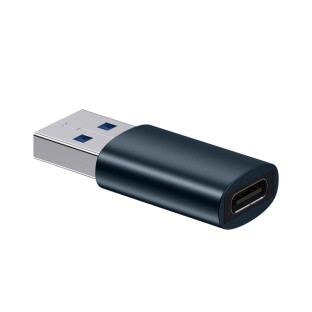Baseus Adaptateur USB 3.1 mâle vers USB-C femelle bleu