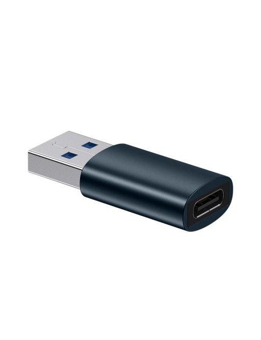 Baseus Adaptateur USB 3.1 mâle vers USB-C femelle bleu