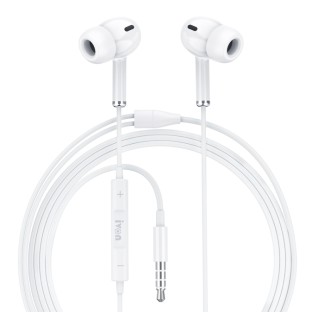 IVON 3.5mm In-Ear Smart Noise Cancelling Headphones White