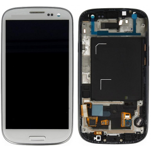 Samsung Galaxy S3 LCD Digitizer Front Replacement Display + Case White