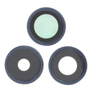 Kameralinse und Blende für iPhone 15 Pro Blau Titanium
