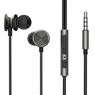 JOYROOM 3.5mm in-ear headphones with cable black
