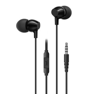 USAMS 3.5mm in-ear headphones with cable black
