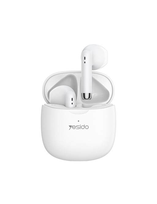 Yesido Ecouteurs intra-auriculaires sans fil Bluetooth Blanc