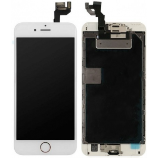 cadre complet du numériseur LCD de l'écran de l'iPhone 6S Plus blanc préassemblé (A1634, A1687, A1690, A1699)