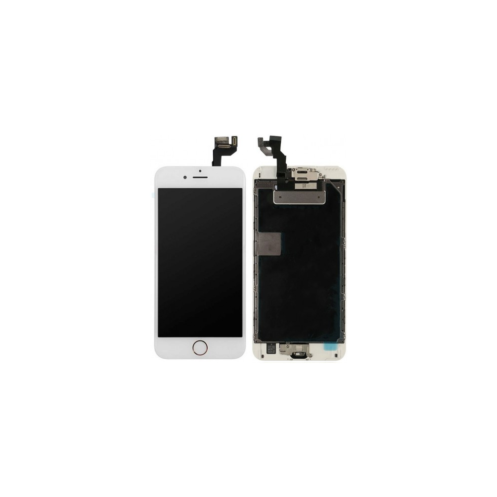 iPhone 6S Plus LCD Digitizer Frame Display completo bianco preassemblato (A1634, A1687, A1690, A1699)