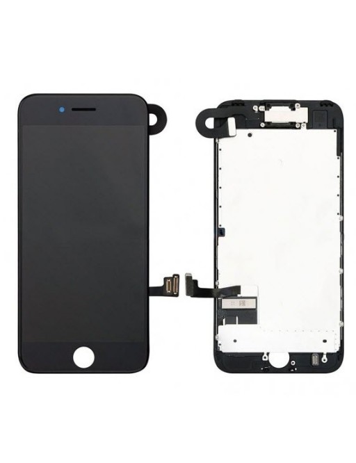 iPhone 7 Plus LCD Digitizer Frame Display completo nero preassemblato (A1661, A1784, A1785, A1786)