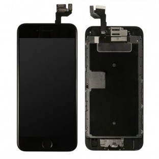 cadre complet du numériseur LCD de l'écran de l'iPhone 6S noir pré-assemblé (A1633, A1688, A1691, A1700)