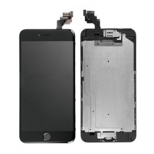 iPhone 6 Plus LCD Digitizer Frame Complete Display Black Pre-Assembled (A1522, A1524, A1593)