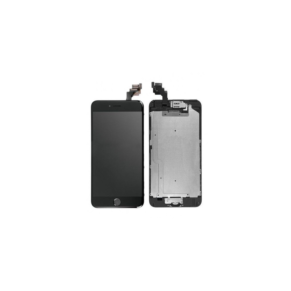 iPhone 6 Plus LCD Digitizer Rahmen Komplettdisplay Schwarz Vormontiert