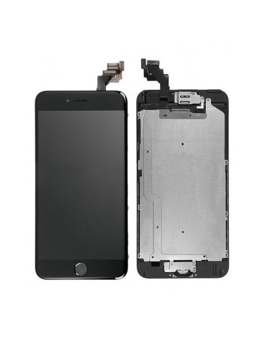 iPhone 6 Plus LCD Digitizer Frame Display completo nero preassemblato (A1522, A1524, A1593)