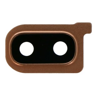 Obiettivo e cornice della fotocamera posteriore per Samsung Galaxy A40 Orange