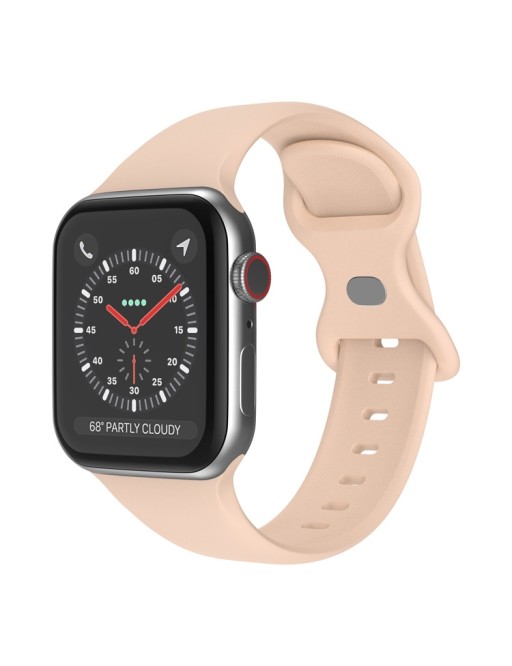 Bracciale in silicone per Apple Watch Series 7,8,9 41mm / SE 2-6 40mm / 1,2.3 38mm rosa scuro