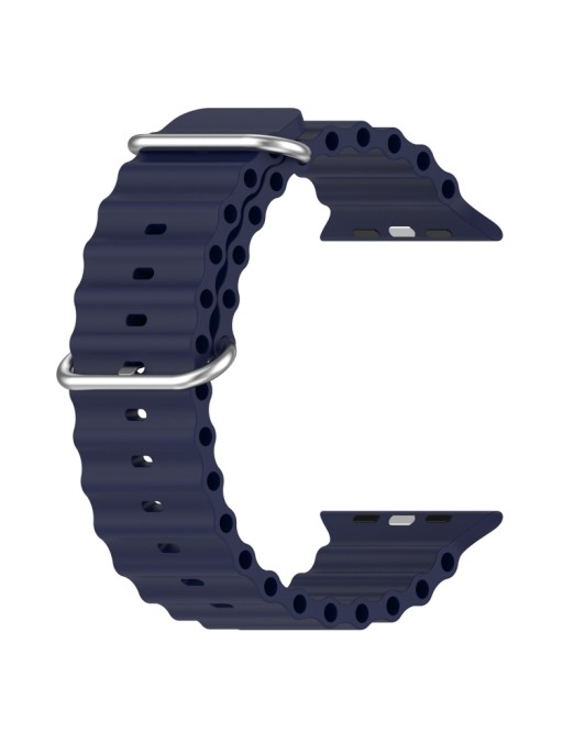 Bracciale in silicone per Apple Watch Ultra 49mm / Series 7,8 45mm / SE 2-6 44mm blu scuro