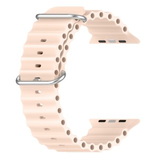 Silicone wristband for Apple Watch Series 7,8,9 41mm / SE 2-6 40mm / 1,2,3 38mm Pink