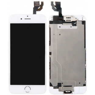 iPhone 6 LCD Digitizer Rahmen Komplettdisplay Weiss vormontiert