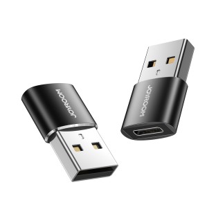 Joyroom 2er Set USB-A Stecker zu USB-C Buchse OTG Adapter