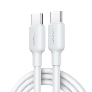 USAMS 3m PD 100W USB-C to USB-C charging cable white