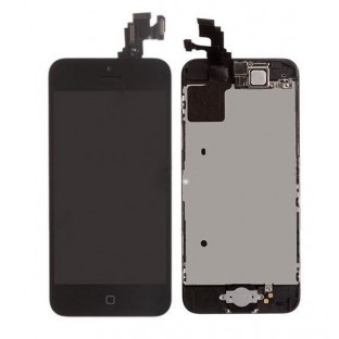 iPhone 5C LCD Digitizer Frame Display completo nero pre-assemblato (A1456, A1507, A1516, A1526, A1529, A1532)