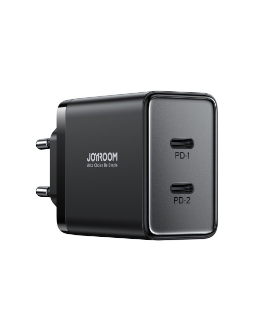 Joyroom 40W Dual USB-C PD Mini Fast Charger Black