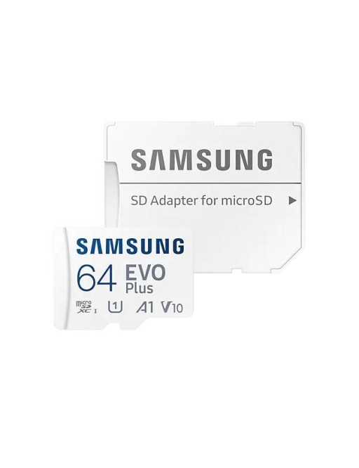 Scheda di memoria microSD Samsung da 64 GB, adattatore incluso