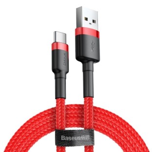 Baseus câble USB-A vers USB-C rouge / noir de 1m
