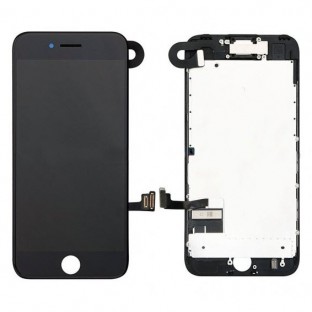 cadre complet du numériseur LCD de l'écran de l'iPhone 8 noir préassemblé (A1863, A1905, A1906)