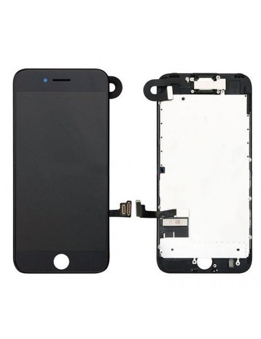iPhone 8 Plus LCD Digitizer Frame Display completo nero preassemblato (A1864, A1897, A1898)