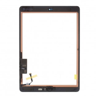 digitateur en verre de l'écran tactile de l'iPad 9.7 (2017) noir préassemblé (A1822, A1823)