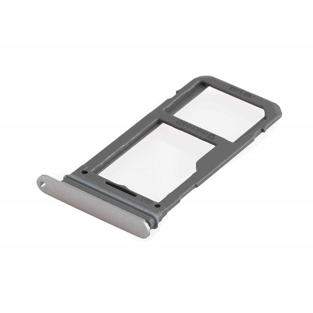 Samsung Galaxy S8 Plus / S8 Sim + Micro SD Tray Karten Schlitten Adapter Grau / Silber