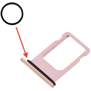 iPhone 8 / 8 Plus / X Gummi Dichtung für Sim Tray Karten Schlitten Adapter