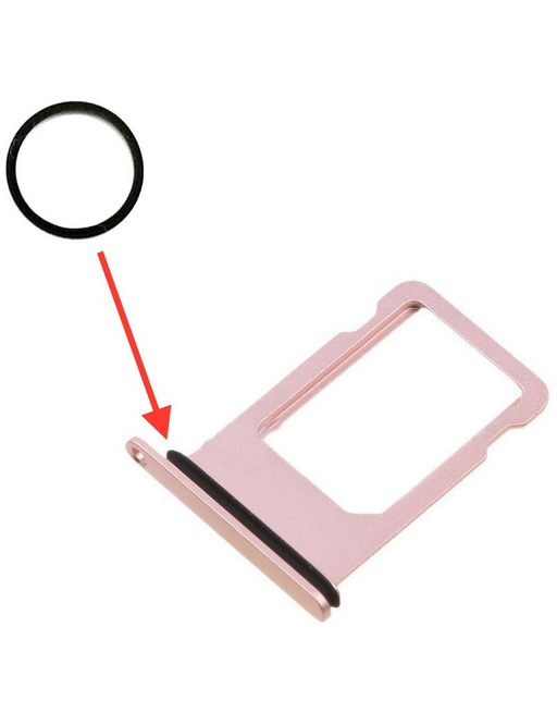 iPhone 8 / 8 Plus / X Guarnizione di gomma per adattatore di scorrimento della scheda del vassoio Sim