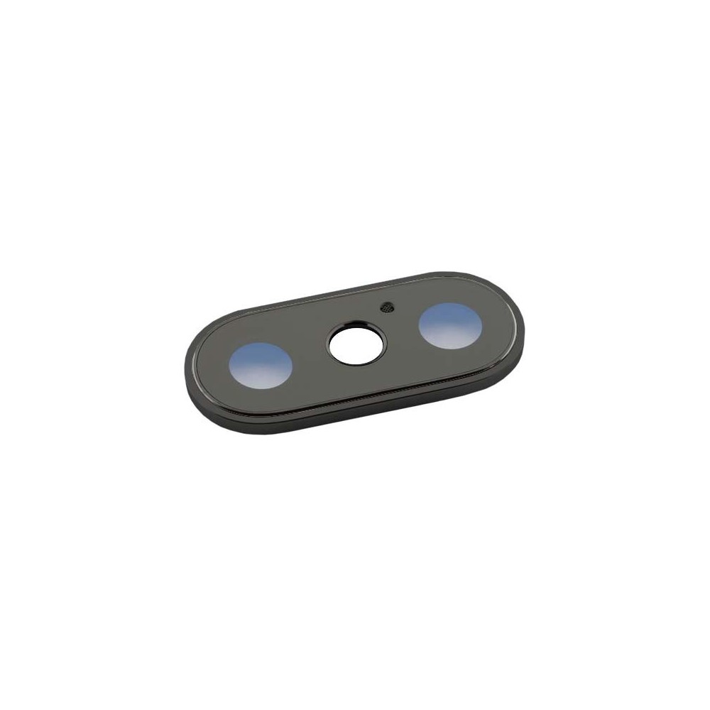 iPhone X lente doppia fotocamera per custodia Backcover nero (A1865, A1901, A1902)
