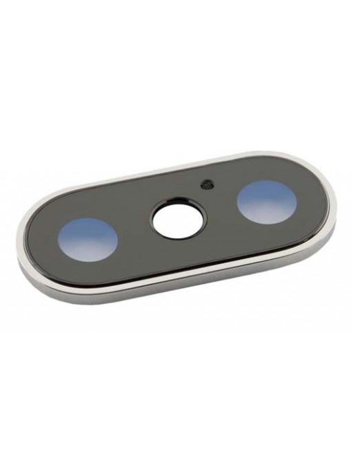 iPhone X lente doppia fotocamera per caso Backcover argento (A1865, A1901, A1902)