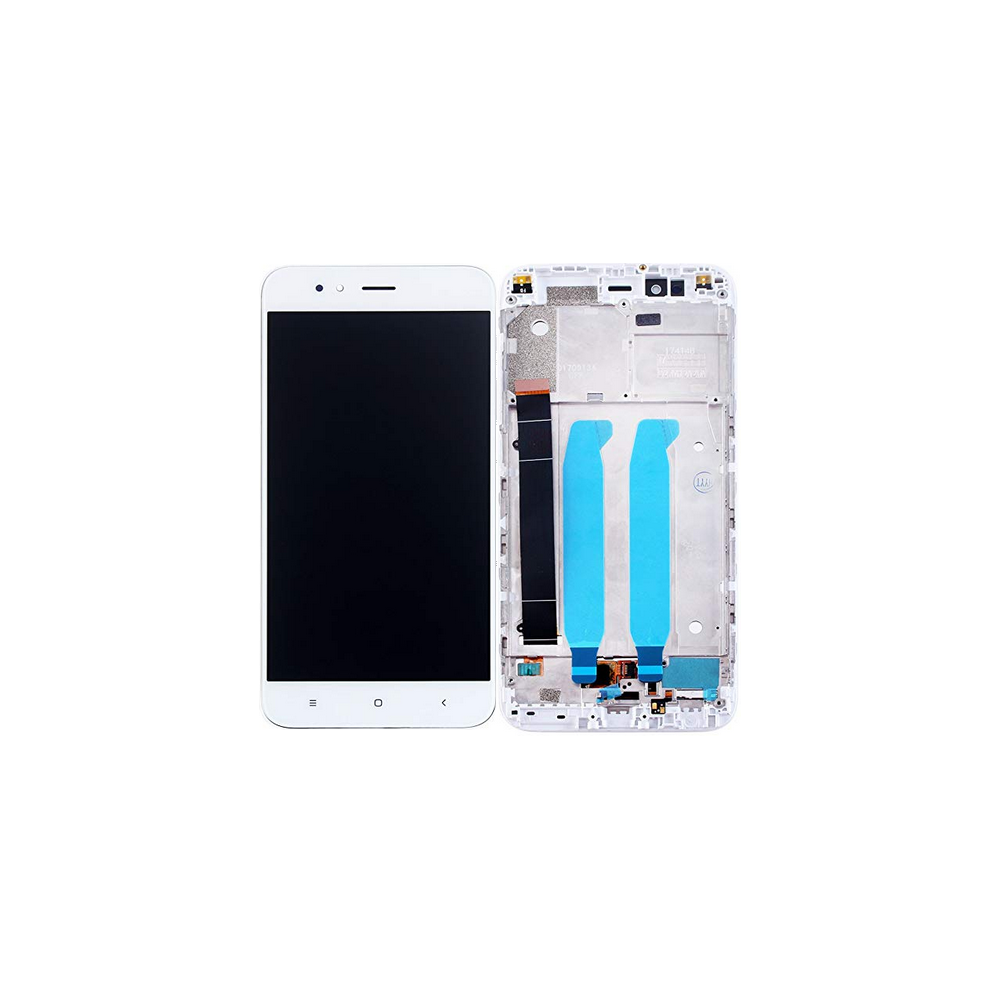 Xiaomi Mi A1 LCD Ersatzdisplay + Rahmen Vormontiert Weiss