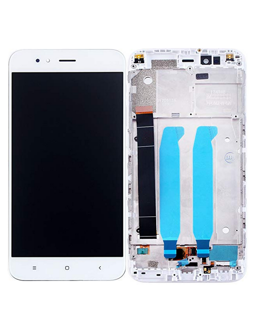 Xiaomi Mi A1 LCD sostituzione display + telaio preassemblato bianco