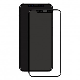 Eiger iPhone 11 Pro / Xs / X 3D Film de protection d'écran en verre blindé avec cadre noir (EGSP00524)