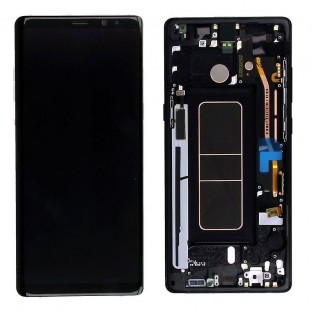 Samsung Galaxy Note 8 LCD Digitizer Ersatzdisplay + Rahmen Vormontiert Schwarz