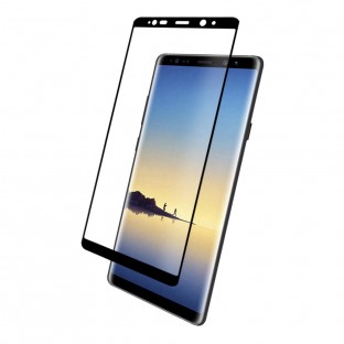 Eiger Samsung Note 8 3D Panzer Glas Display Schutzfolie mit Rahmen Schwarz (EGSP00143)