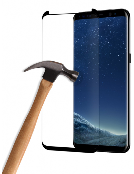 Eiger Samsung Galaxy S8 3D Armor Glass Display Protector Film with Frame Black (EGSP00112)