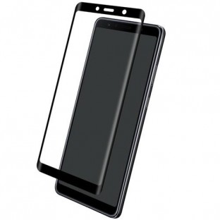 Eiger Samsung Galaxy A9 (2018) Full Screen 3D Armor Glass Display Protective Film with Frame Black (EGSP00346)
