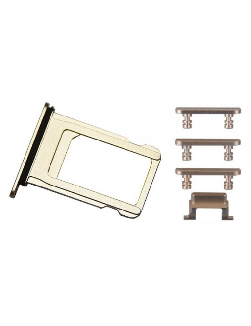 iPhone 7 Sim Tray Card Slider Adapter Set Oro (A1660, A1778, A1779, A1780)