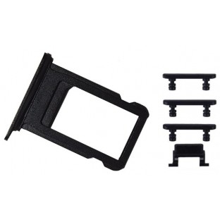 iPhone 7 Sim Tray Card Slider Adapter Set Black (A1660, A1778, A1779, A1780)