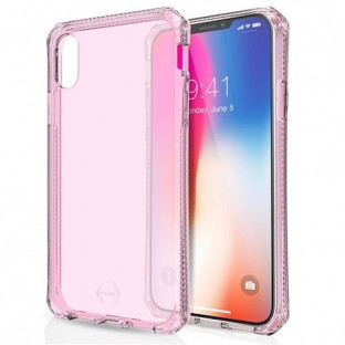 ITSkins iPhone Xs Max Spectrum Protection Hardcase Cover (Drop Protection 2 meters) Transparent / Pink (APXP-SPECM-LPNK)