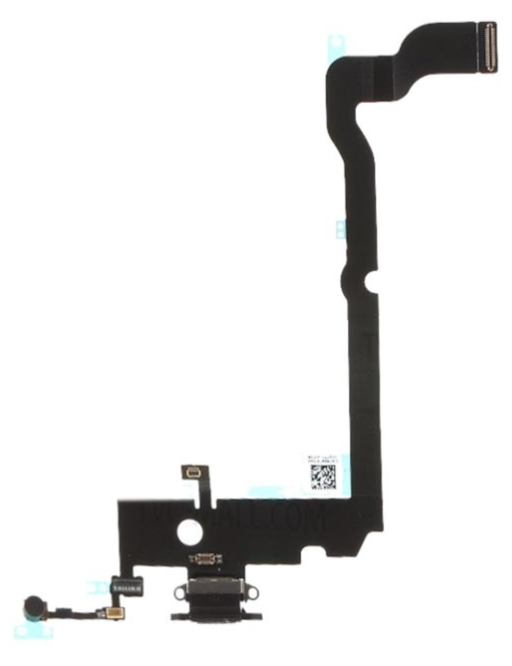 câble flexible pour le port de charge Lightning du connecteur de dock de l'iPhone Xs Max noir (A1921, A2101, A2102, A2104)