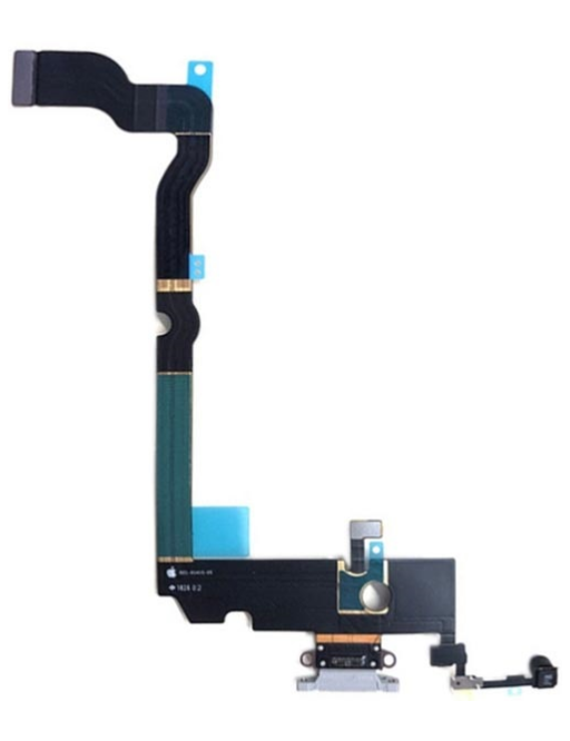 câble flexible pour le port de charge Lightning du connecteur dock de l'iPhone Xs, blanc (A1920, A2097, A2098, A2100)