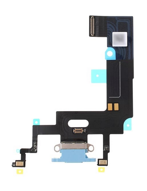 câble flexible pour port de charge Lightning pour connecteur de dock iPhone Xr bleu (A1984, A2105, A2106, A2107)